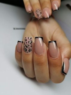 Leopard Sns Nails, Leaped Print Nails, Leopard Print Nails Acrylic, Leopard Print Nails Glitter, Nude Leopard Nails, Leopard Gel Nails, Black Leopard Print Nails, French Biab, White Leopard Nails