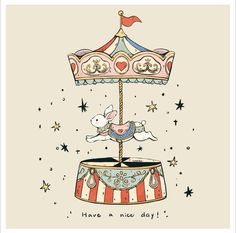 Illustration Drawing, Carousel