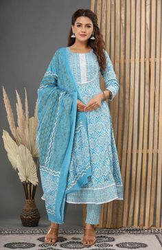 Cotton anarkali suit Mirror Work Kurta, Anarkali Kurta Set, Cotton Anarkali Suits, Be The Sunshine, Cotton Anarkali, Long Kurtis, Casual Indian Fashion, Anarkali Kurta, Embroidery Designs Fashion