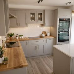 the kitchen is clean and ready for us to use in its new owner's home