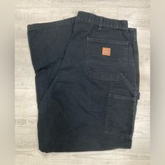 Great Condition, Preloved, Bought It Brand New And Wore Them For A Few Months - Baggy Carhartt Mens Fashion Pants, Carhartt Mens Fashion, Carhartt Work Pants, Black Pants Men, Carhartt Pants, Men Carhartt, Mens Pants Fashion, Carhartt Mens, Black Canvas