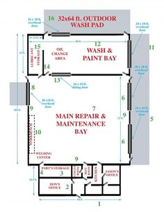 the main repair and maintenance floor plan for a washroom or office in an apartment