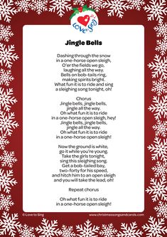 a christmas poem with snowflakes around it and the words, always in a manger