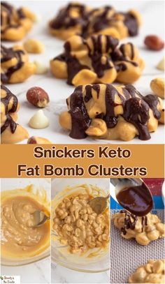 Snickers Keto Fat Bombs - Beauty and the Foodie Easy Low Carb Treats, Keto Friendly Treats, Easy Keto Sweets No Bake, No Carb Sweets Easy, Low Carb Fruit Snacks, Gluten Free Keto Meals, Diy Low Carb Snacks, Low Carb High Protein Sweet Treats