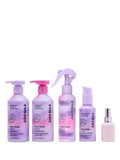 Hi There! I'm all 5 Mane Magic potions in one set! I'll help all hair types look and feel softer + healthier, and I'm clinically proven to strengthen hair! I'll also leave your hair smelling fabulous from morning 'till night. With 10 benefits in each hair care product, my miracle collection saves you time and vanity space by eliminating the need for additional products. My magic does all the multitasking, so you don’t have to!Set Includes:Mane Magic 10-in-1 ShampooMane Magic 10-in-1 ConditionerM Mane Magic, My Miracle, Hair Care Kit, Shampoo For Fine Hair, Magic Potions, Eva Nyc, Stronger Hair, Magic Hair, Healthy Skin Tips