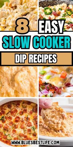 8 simple warm and delicious dip recipes you can make in a slow cooker, from classy hot pimento cheese dip to fun slow cooker pizza dip, elegant artichoke dip, and loaded Mexican-inspired spicy taco, nacho, and corn-jalapeno dips. Up your appetizers game with these finger-licking slow cooked dips. Hot Pimento Cheese Dip, Hot Cheese Dip Recipes, Slow Cooker Dip Recipes, Corn Jalapeno, Slow Cooker Pizza, Warm Dip Recipes, Dip Artichoke, Chicken Cheese Dip, Cheese Dip Crock Pot