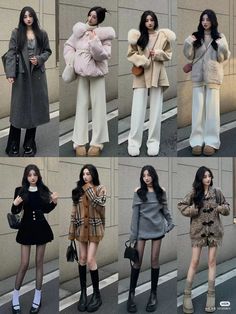 Korea Outfits, Miumiu Fashion, Europe Autumn, Winter Drip, Clothing Aesthetics, Girlfriend Aesthetic, Korean Winter, Neutral Outfits, Ootd Winter