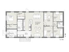 the floor plan for a two bedroom apartment with an attached kitchen and living room area