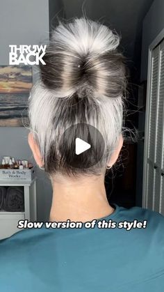 Erika Fenimore | Mature Beauty Bestie on Instagram: "Posting a throwback video.  Thai was one of my most requested slow motion videos.   It’s super hot here in Florida and this summer is going to be a scorcher. This updo is super easy and perfect for my long hair girlies.   I miss my long hair.  So glad I cut it, it was for a good cause. But I’m ready for my long locks again.   Have you ever cut your hair and couldn’t wait for it to grow again???   #hairgoals #hairtutorial #haireducation #hairvideos #hairtrends" Fancy Top Bun Hairstyles, Long Hair Updo Easy For Older Women, Hair Pulled Up, Things To Do With Long Hair, Easy Hair Updos For Long Hair, Hair Updo Videos, Quick And Easy Updos For Long Hair, Easy Buns For Long Hair, Updos For Long Hair Easy