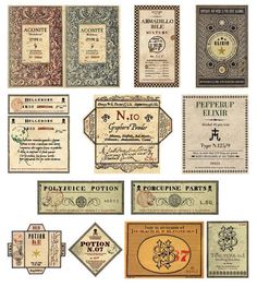 many different types of wine labels