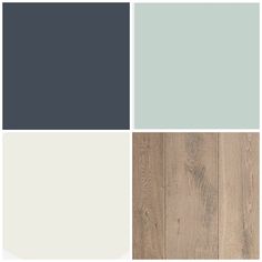 several different shades of wood with white and blue in the middle one is gray, the other is grey