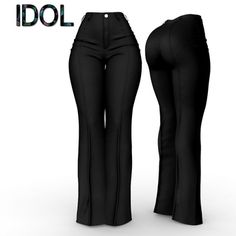 Second Life Marketplace - Black Trousers LaraX Sims 4 Cc Trousers, Sims 4 Cc Goth Clothing, Sims 4 Black Cc Clothing, Sims 4 Cc Goth, Instagram Model Outfits, Sims Inspiration, Sims 4 Cas Mods, The Sims 4 Skin, Sims Clothes