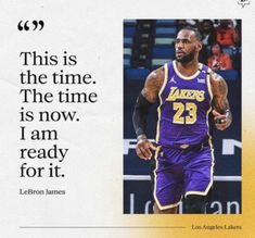 an ad for the los angeles lakers basketball team with a photo of lebron james