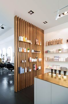 a store with shelves filled with different types of items