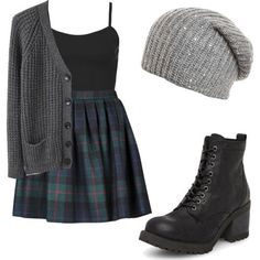 #fall #outfits #beauty #clothes Weekend Mode, Fest Outfits, Chloe Bennet, Fashion Goals, Plaid Skirt, 가을 패션, Mode Inspiration, Grunge Outfits