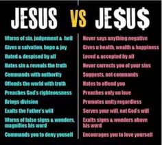 the differences between jesus and jesus