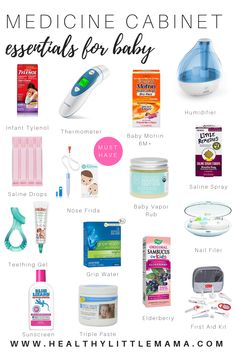 MEDICINE CABINET ESSENTIALS FOR BABY - Healthy Little Mama