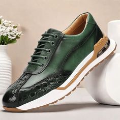 Category:Sneakers; Upper Materials:Cowhide; Lining Materials:Leather; Season:Fall,Winter; Gender:Men's; Toe Shape:Round Toe; Outsole Materials:Rubber; Occasion:Daily,Home; Closure Type:Lace-up; Function:Comfortable,Slip Resistant; Listing Date:10/22/2024; 2024 Trends:Crocodile Pattern; Foot Length:null; Foot Width:null Shoes For Everyday, Crocodile Texture, Casual Athletic Shoes, Crocodile Shoes, Brown Fall, Crocodile Pattern, 2024 Trends, Casual Athletic, 10 22