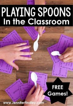 playing spoons in the classroom is an easy way to teach kids how to use them