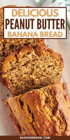 delicious and nutritious peanut butter banana bread is the perfect way to start your day