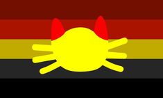 the flag of germany with an image of a yellow sun on it's side