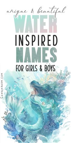 Looking for truly unique baby names? Check out this list of unique baby names and meanings that are inspired by all things water, oceans etc. Very unique baby names list. Cool baby names. Different baby names. Baby names inspired by oceans and water. Ocean girl names. Ocean baby names. Water baby names. Beachy baby names. Nature baby names. Water inspired baby names. Water inspired boy names. Water girl names. Ocean boy names. Baby names inspired by the sea. Goddess of water names. Sea inspired baby names. Ocean inspired baby names. Best baby names of 2025! Check out the full water inspired baby names list and comment below! Ocean Baby Names, Different Baby Names, Exotic Baby Names, Vintage Boy Names, Strong Baby Names, Uncommon Baby Names, Traditional Baby Names, Rare Baby Names