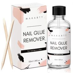 Amazon.com : Makartt Nail Glue Remover for Acrylics, Press Ons - 50ML Debonder Without Acetone, Can't Remove Gel Polish : Beauty & Personal Care Nail Glue Remover, Nail Lab, Remove Gel Polish, Gel Nail Removal, Remove Acrylic Nails, Glue Remover, Gel Glue, Gel Acrylic Nails, Nail Art Gel