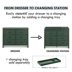 an image of a dresser with changing station