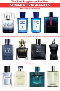 The 18 Best Men's Fragrances For Summer 2024 That Smell Amazing! | Michael 84 Best Summer Fragrances For Men, Summer Perfume For Men, Summer Fragrance Men, Best Men Fragrance