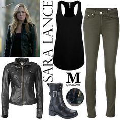 Supergirl Inspired Outfits, Sara Lance Outfits, Vigilante Costume, Twd Outfits, Roleplay Outfits, Twilight Oc, Combat Clothes, Vampire Diaries Outfits, Sara Lance