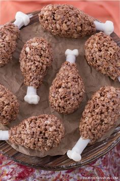 chocolate marshmallows are arranged on top of each other