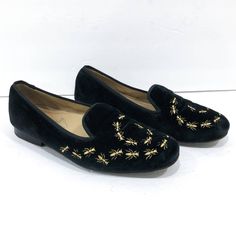 Reposhing This Item I Purchased From @Theuptownposh. Loved It, But They Were Wider Than My Original Pair And Therefore I Am Unable To Wear Them Questions? Leave A Comment Below! Embroidered Bugs, Stubbs And Wootton, Loafers Slippers, Embroidered Loafers, Embroidered Slippers, Loafer Slippers, Ants, Flat Shoes Women, Loafer Flats