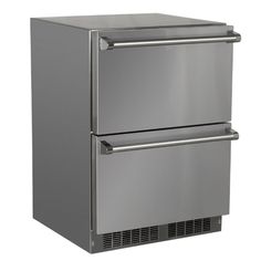 24 Marvel Outdoor Built-in Refrigerated Drawers, Solid Stainless Steel Drawers with Lock Refrigerators 12035393 Undercounter Refrigerator Drawers, Double Refrigerator, Beverage Centers, Refrigerator Drawers, Beer Cooler, Compact Refrigerator, Drawer Dividers, Intelligent Design, Wine Fridge