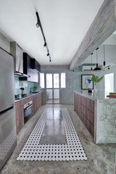 the kitchen is clean and ready to be used as a place for cooking or eating