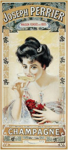 Victorian Posters Vintage Ads, Victorian Posters, Stare Reklamy, Champagne Poster, Drink Ads, Ads Poster, Raindrops And Roses