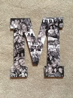 the letter m is made up of photos