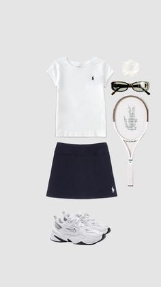 Tenis Outfits Sport, Tennis Outfit Ideas, Fame Clothes, Tennis Fits, Child Outfits, Outfit Tennis, Aura Pink