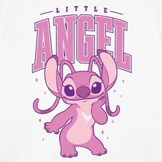 a cartoon character with the word angel on it's chest