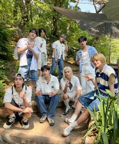 a group of young people posing for a photo