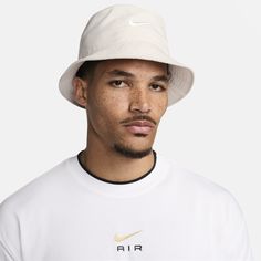 Welcome the Nike Apex Bucket into your lineup. It's the hat you never knew you needed–until now. The mid-depth design is made with soft woven twill and features an embroidered, color contrast Swoosh logo on the front panel for a clean, Nike finish. A wraparound brim gives you 360 degrees of coverage, so you can keep your look fresh, rain or shine. Heritage Railway, Bucket Hat White, Colour Contrast, Nike Hat, Rain Or Shine, Swoosh Logo, Swimwear Cover Ups, Color Contrast, Newborn Girl