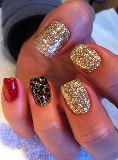 Super cute design and colors New Years Eve Nails, Leopard Print Nails, Print Nails, Thanksgiving Nails, Manicure Y Pedicure, Creative Nails