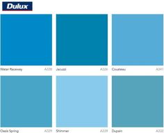 blue hues for the dulux color scheme