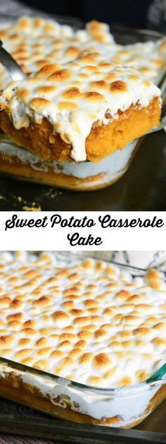 this sweet potato casserole is the perfect side dish to serve for dinner or dessert