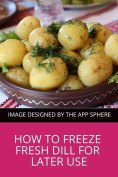 a bowl filled with potatoes on top of a table