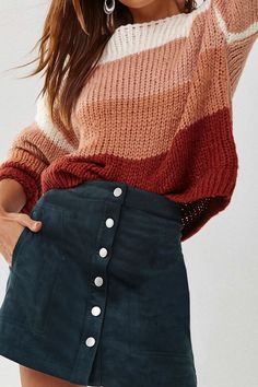 Teenage Outfits, Plus Size Workout, Suede Mini Skirt, Traje Casual, Trendy Fall Outfits, Cute Comfy Outfits, Cute Fall Outfits, Fashion Tv, Teenager Outfits