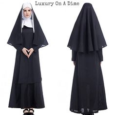 Nun Outfit Reference, Nuns Outfit, Nun Reference, Nun Clothing, Nun Clothes, Nun Fancy Dress, Nun Drawing, Nun Art, Nun Halloween Costume