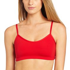 PRICES MAY VARY. Adjustable straps with metal sliders and loops Self-fabric front lining Scoop front with bandeau back Fitted Cami Bra, Camisole Bra, Red Bra, Womens Camisoles, Bra Top, Amazon Women, Dance Outfits, Sports Bras, Concert Outfit