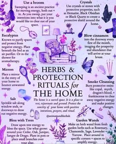 Rituals-Herb & Protection for the Home Protection Rituals, Witchcraft 101, The Crone, Magic Spell Book, Eclectic Witch