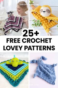 25 free crochet lovey patterns for babies and toddlers