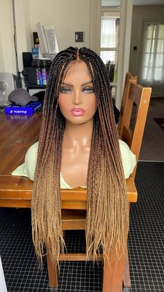 Fulani Cornrows, Box Braids Ombre, Cornrows Box Braids, Style Box Braids, Ombre Braids, Cornrows With Box Braids, Cabello Afro Natural, Afro Braids, Senegalese Twists